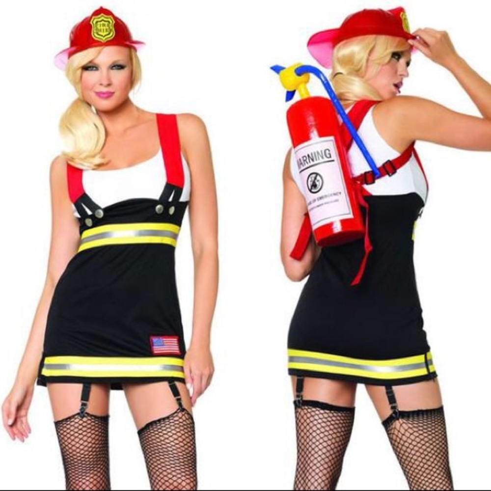 NEW Leg Avenue Backdraft Babe Firefighter Costume